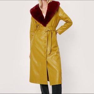 Women’s faux leather coat